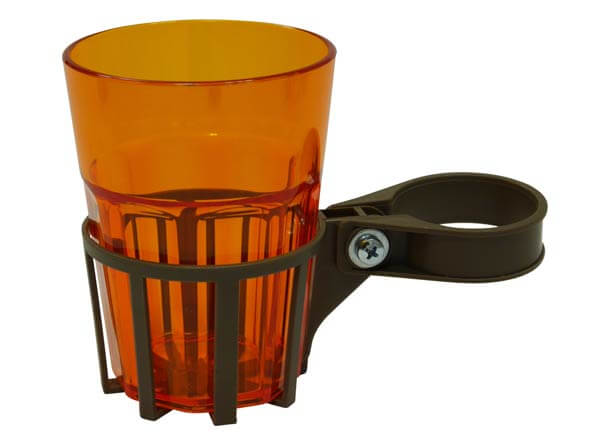Getränkehalter für Hollywoodschaukel mit Rundrohr mocca Becher orange Getränkehalter für Hollywoodschaukel mit Rundrohr mocca Becher orange
