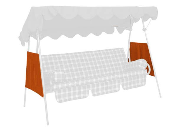 Seitenteile Swingtex terracotta