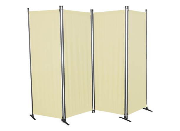 Paravent 4-teilig PE beige Paravent 4-teilig PE beige