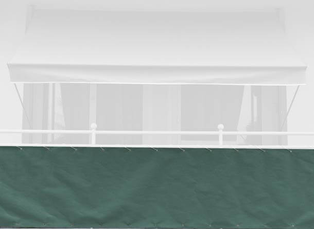 Balkonbespannung Style grün Höhe 90 cm