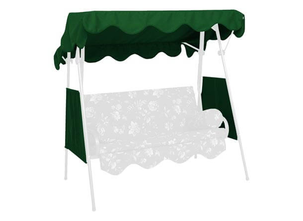 Hollywoodschaukel Sonnendach 150 x 120 cm Swingtex grün