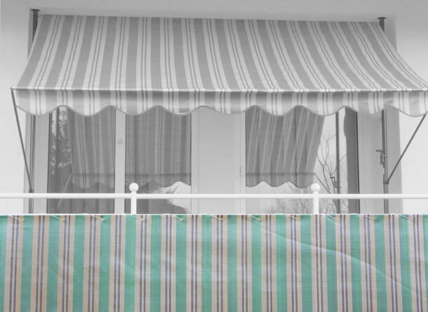 Balkonbespannung Design Nr. 1900 Höhe 75 cm