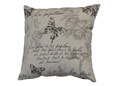 Sofakissen klein Schmetterling beige