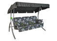 Hollywoodschaukel Comfort Meran grau