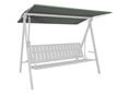Hollywoodschaukel Sonnendach 210 x 145 cm Draltex grün