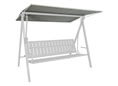 Hollywoodschaukel Sonnendach 210 x 145 cm Draltex hellgrau Hollywoodschaukel Sonnendach 210 x 145 cm Draltex hellgrau