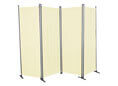 Paravent 4-teilig Swingtex elfenbein