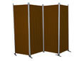Paravent 4-teilig Swingtex braun