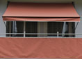 Balkonbespannung Style terracotta Höhe 90 cm