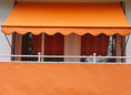 Balkonbespannung Exklusiv uni orange Höhe 75 cm