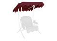 Hollywoodschaukel Sonnendach 100 x 145 cm Swingtex bordeaux