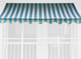 Markisentuch Standard blau-weiß