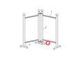 Klammer für Stellwand 2er-Set Klammer für Stellwand 2er-Set