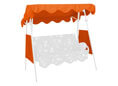 Hollywoodschaukel Sonnendach 150 x 120 cm Swingtex orange