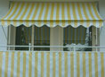 Balkonbespannung Standard gelb-weiß Höhe 90 cm