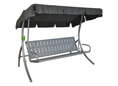 Hollywoodschaukel Comfort Meran grau