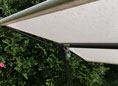 Hollywoodschaukel Sonnendach 210 x 145 cm Draltex beige