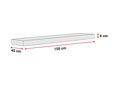 Bankauflage 150 cm Glasgow terra
