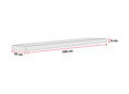 Bankauflage 200 cm Bambus grau Bankauflage 200 cm Bambus grau