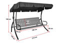 Hollywoodschaukel Trend Bambus grau Hollywoodschaukel Trend Bambus grau