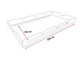 Hollywoodschaukel Sonnendach 200 x 120 cm PE blau Hollywoodschaukel Sonnendach 200 x 120 cm PE blau