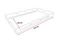 Hollywoodschaukel Sonnendach 210 x 145 cm PE blau Hollywoodschaukel Sonnendach 210 x 145 cm PE blau