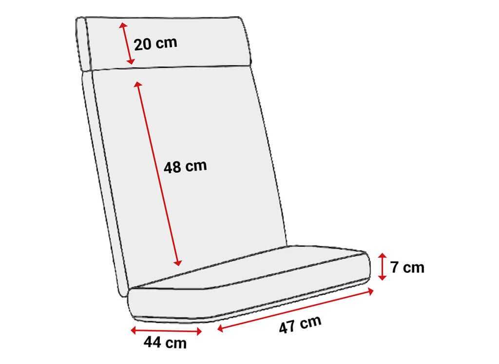 Stuhlauflage hoch Smart sand