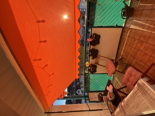 Klemmmarkise Exklusiv uni orange